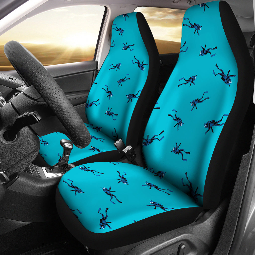 Scuba Driver Print Design LKS304 Car Seat Covers