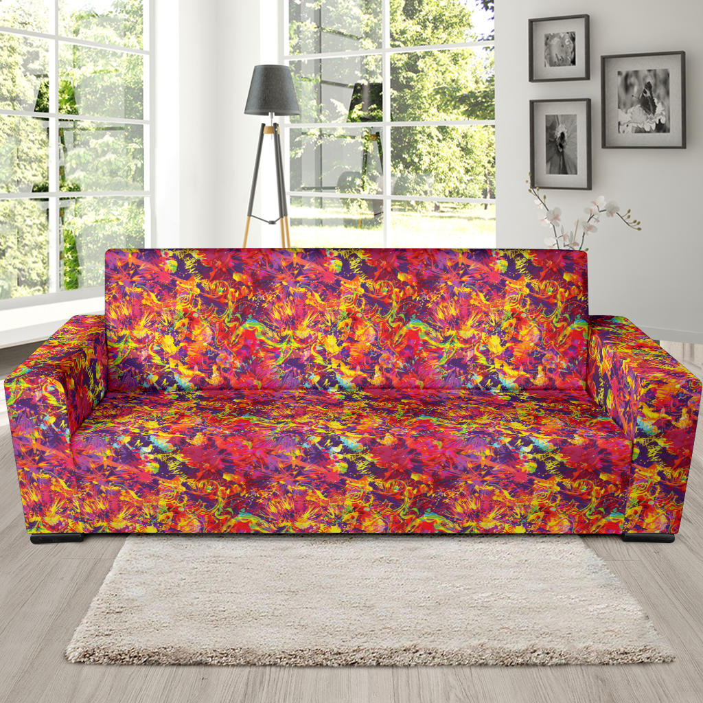 Splatter Print Design LKS303 Sofa Slipcover