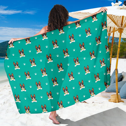 Basenji Pattern Print Design 03 Sarong Pareo Wrap