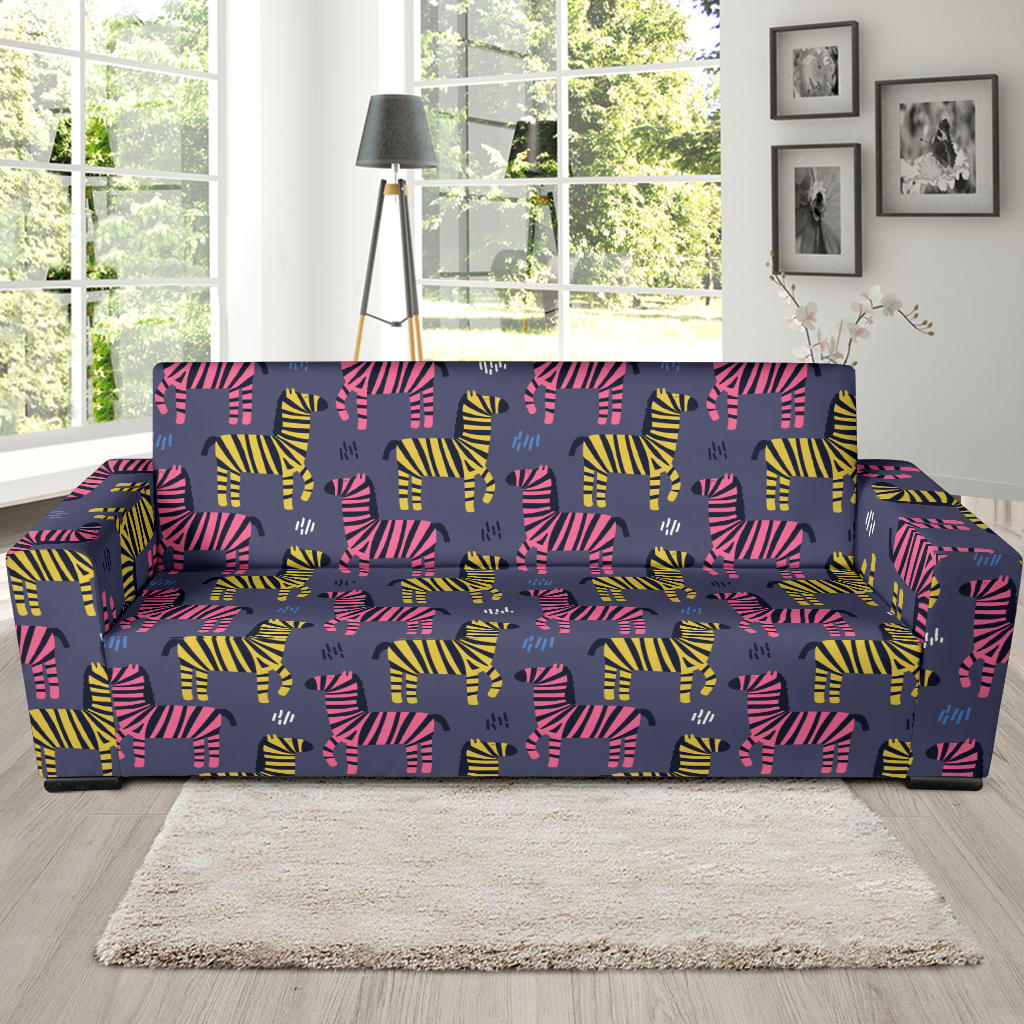 Zebra Print Design LKS303 Sofa Slipcover