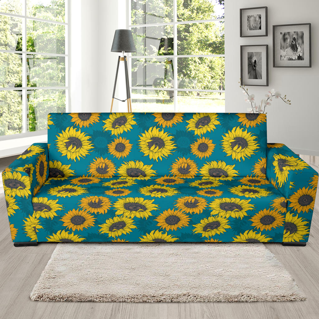 Sunflower Print Design LKS301 Sofa Slipcover