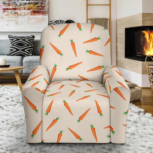 Carrot Pattern Print Design 07 Recliner Slipcover with Pocket