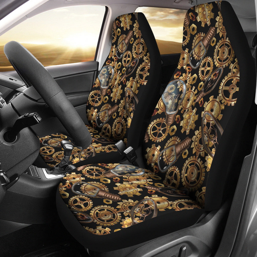 Steampunk Lightbulb Print Design LKS304 Car Seat Covers