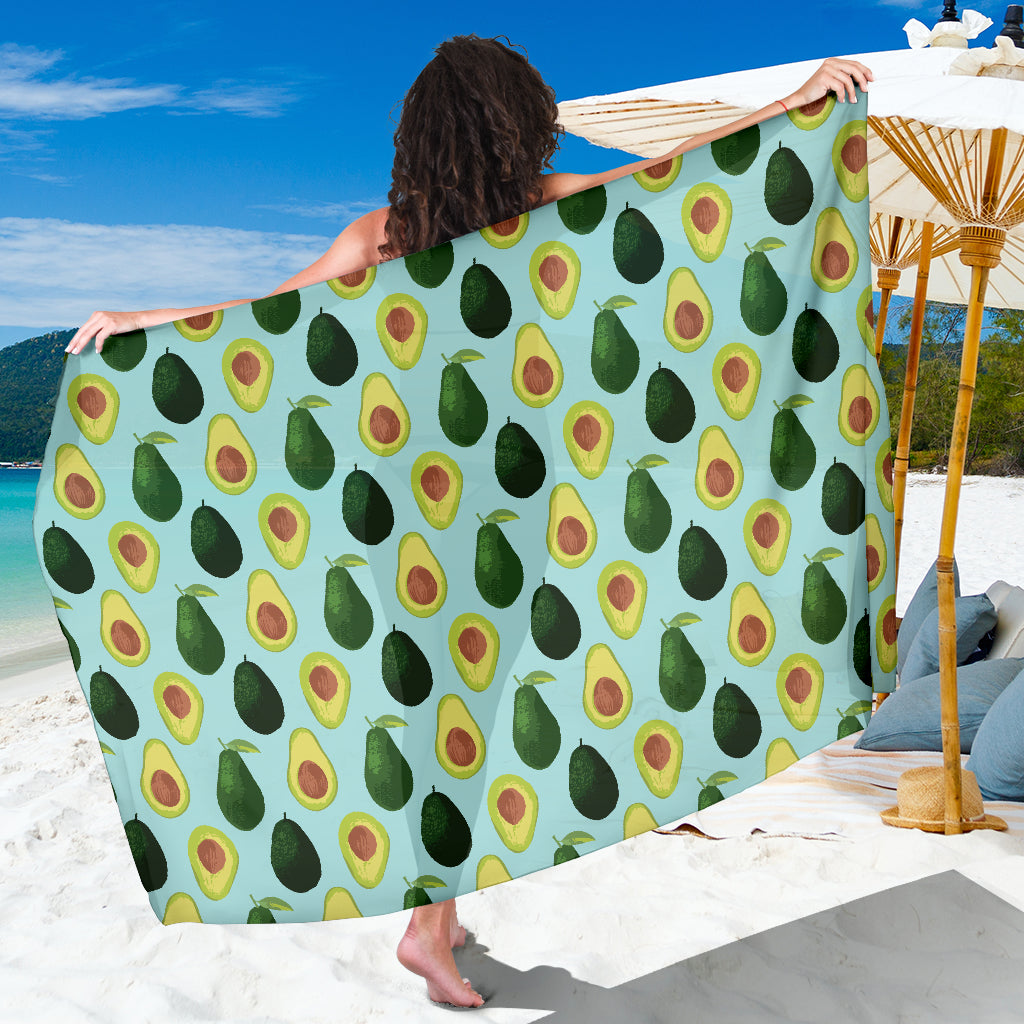 Avocado Pattern Print Design 04 Sarong Pareo Wrap