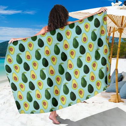 Avocado Pattern Print Design 04 Sarong Pareo Wrap