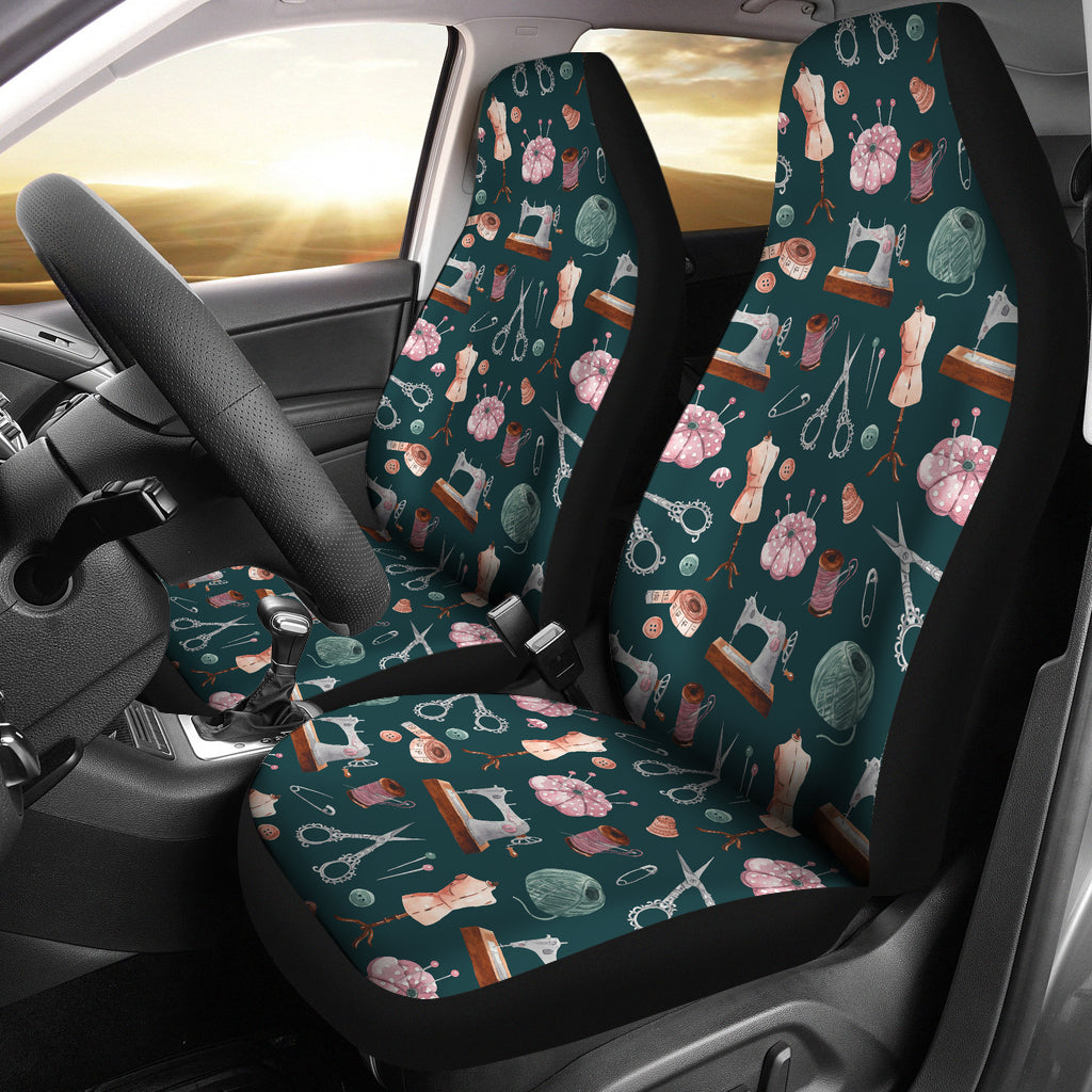 Sewing Equipment Print Design LKS307 Car Seat Covers