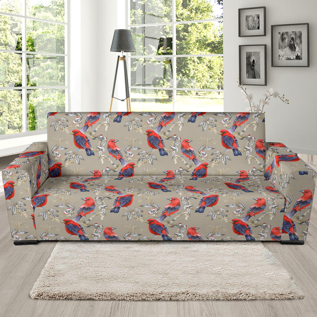 Birds Pattern Print Design 05 Sofa Slipcover