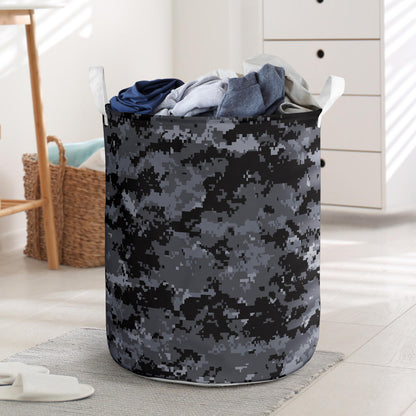 ACU Digital Black Camouflage Laundry Basket