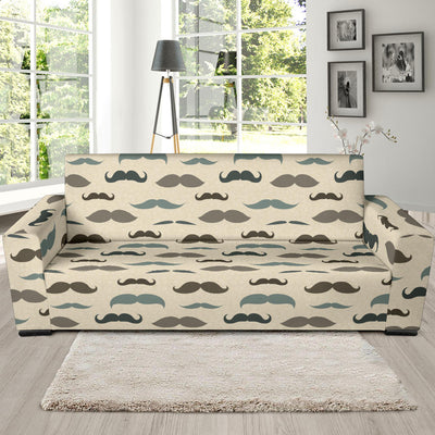 Mustache Pattern Print Design A01 Sofa Slipcover