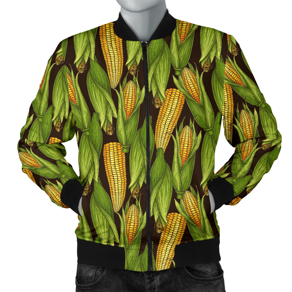 Agricultural Corn cob Print Men Bomber Jacket