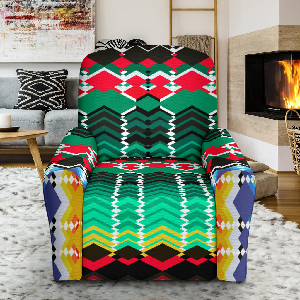 Serape Print Design LKS307 Recliner Slipcover with Pocket