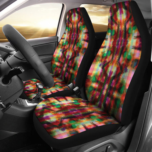 Tie Dye Print Design LKS301 Car Seat Covers