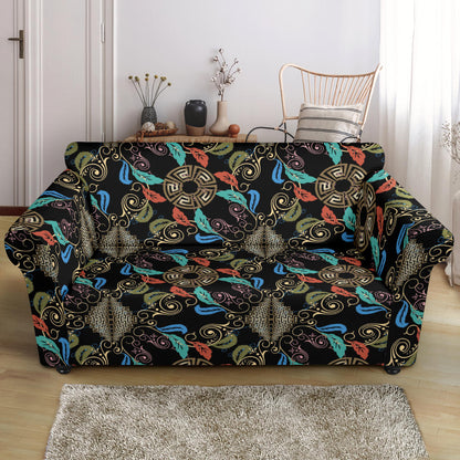 Ancient Greek Print Design LKS308 Loveseat Couch Slipcover
