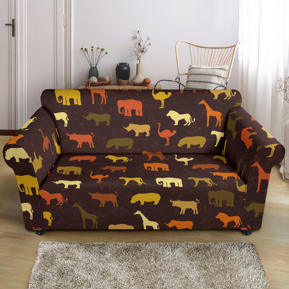 Safari Animal Print Design LKS301 Loveseat Couch Slipcover