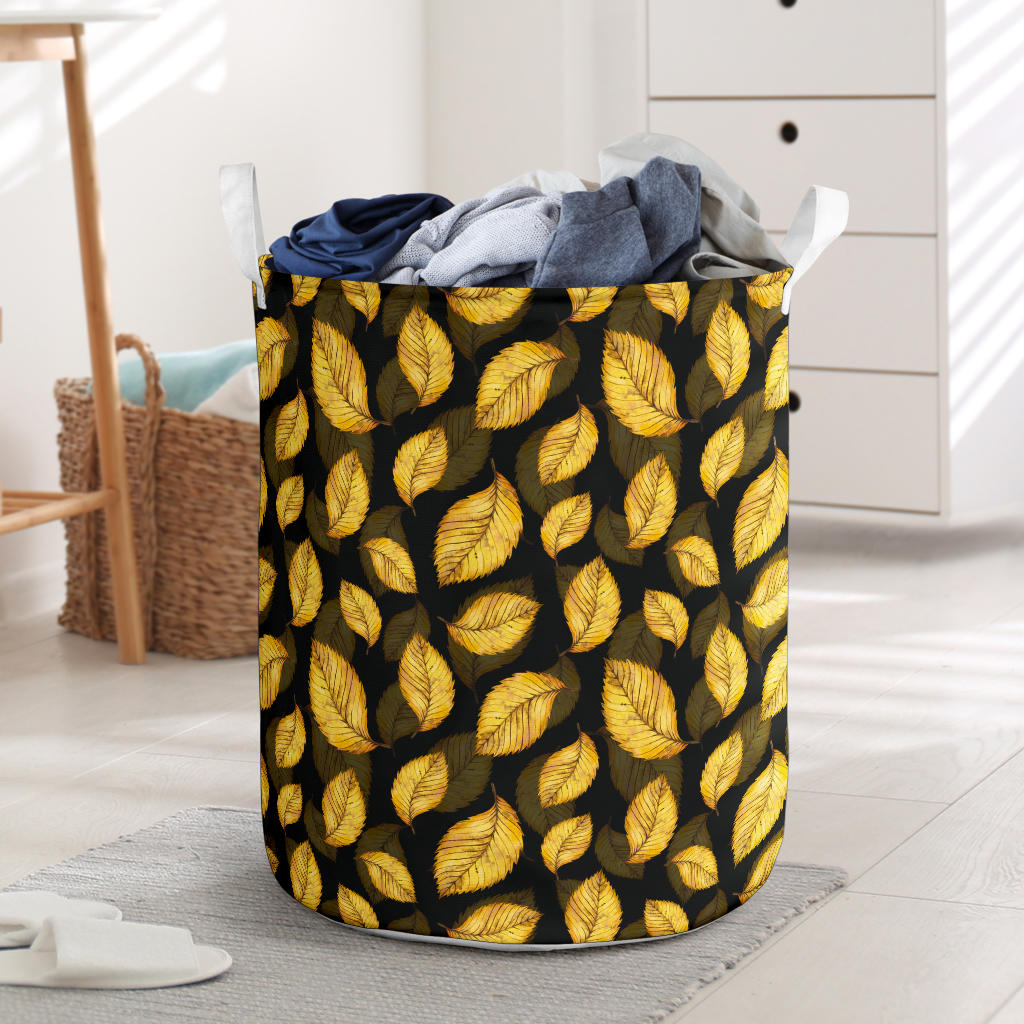 Elm Leave Summer Print Pattern Laundry Basket