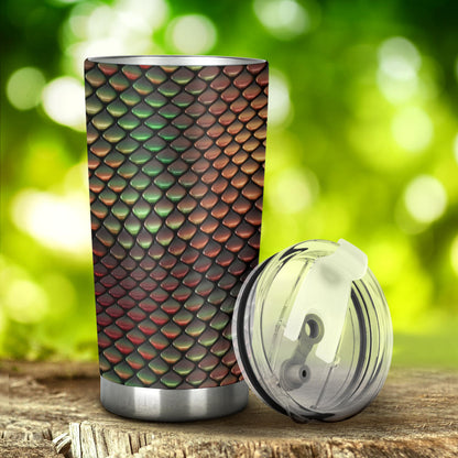 Snake Skin Colorful Print Tumbler