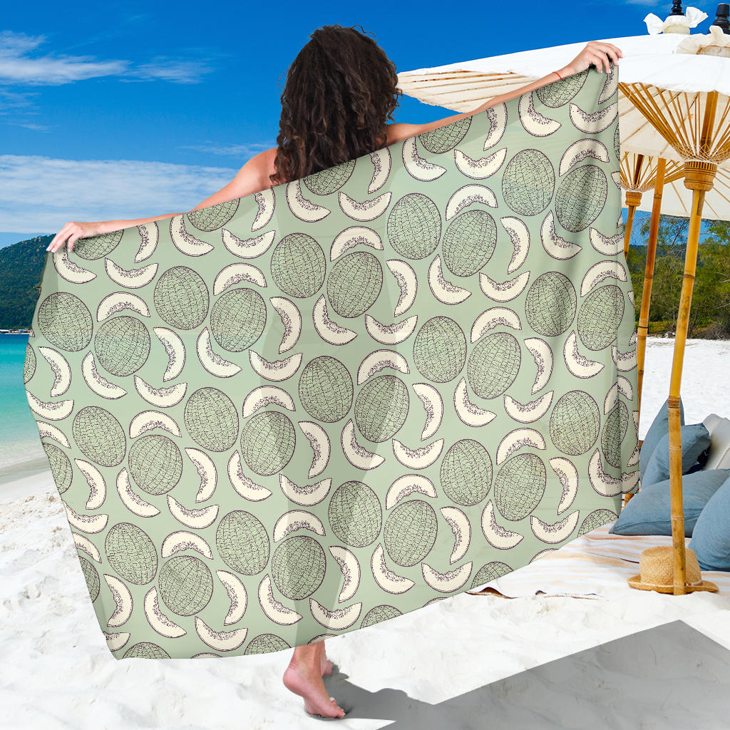 Cantaloupe Pattern Print Design 01 Sarong Pareo Wrap