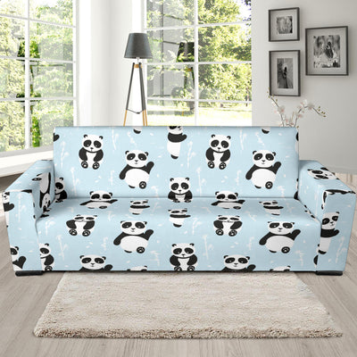 Panda Pattern Print Design A01 Sofa Slipcover