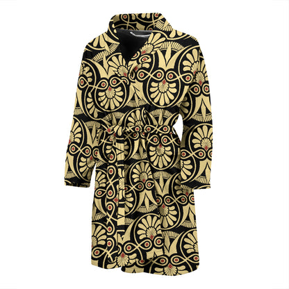 Ancient Greek Print Design LKS3014 Men Bathrobe