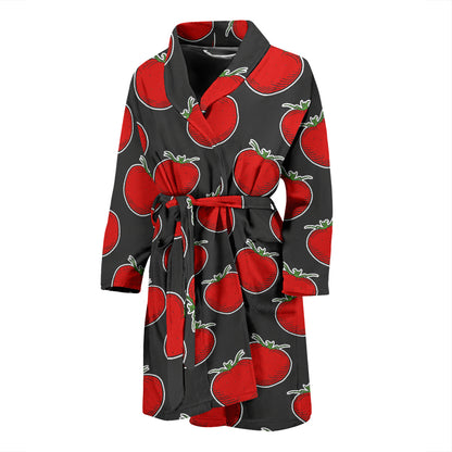 Tomato Print Design LKS306 Men Bathrobe