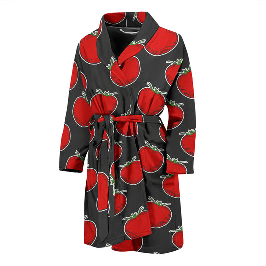 Tomato Print Design LKS306 Men Bathrobe