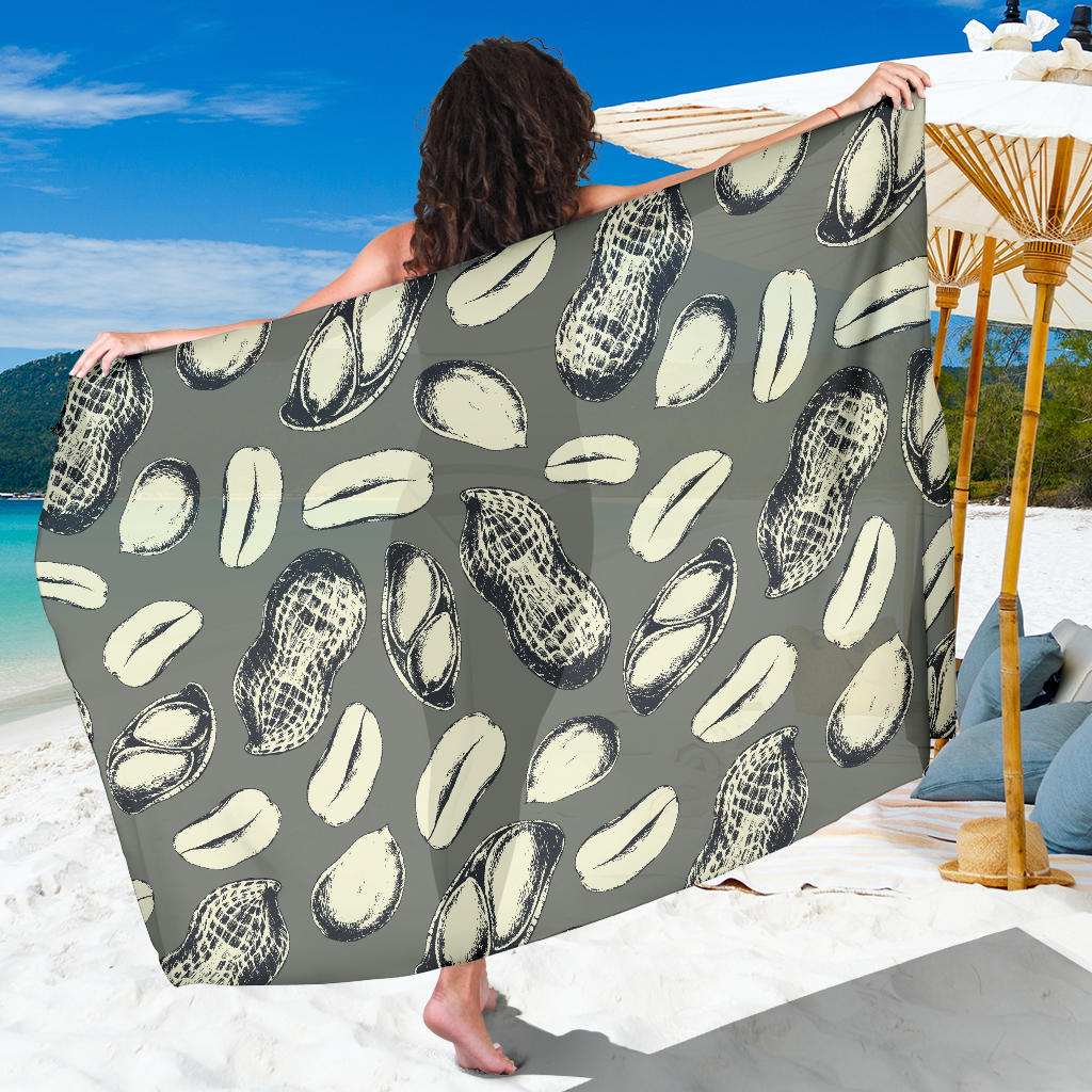 Peanut Pattern Print Design A01 Sarong Pareo Wrap
