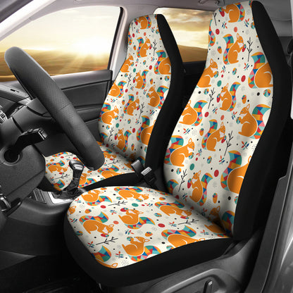 Squirrel Print Design LKS304 Car Seat Covers
