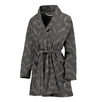 Steak Print Design LKS302 Women Bathrobe