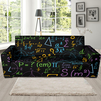 Math Pattern Print Design 03 Sofa Slipcover