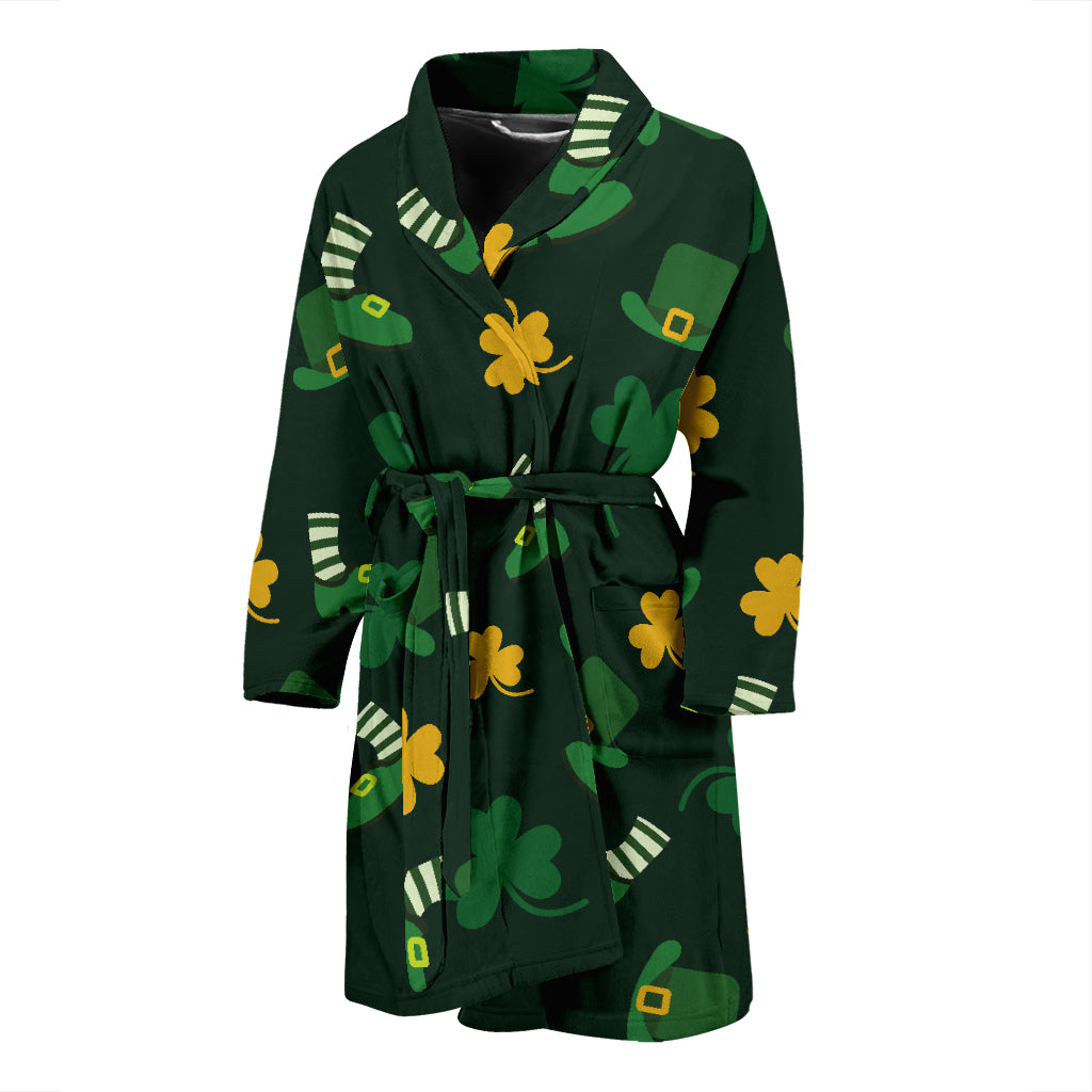 St Patricks Day Print Design LKS306 Men Bathrobe