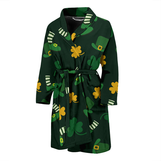 St Patricks Day Print Design LKS306 Men Bathrobe