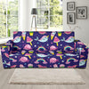 Narwhal Cute Pattern Print Design 02 Sofa Slipcover