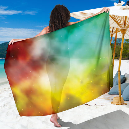 Nebula Pattern Print Design A04 Sarong Pareo Wrap