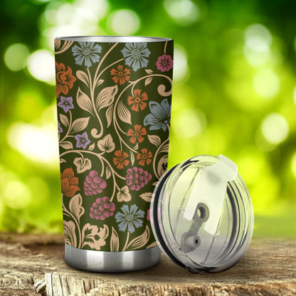 Floral Vintage Print Pattern Tumbler