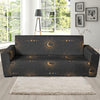 Moon Boho Pattern Print Design 02 Sofa Slipcover