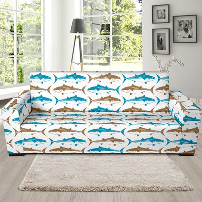 Tuna Fish Print Design LKS301 Sofa Slipcover