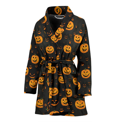Halloween Print Design LKS401 Women Bathrobe