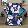 Hibiscus Pattern Print Design HB030 Recliner Cover Protector