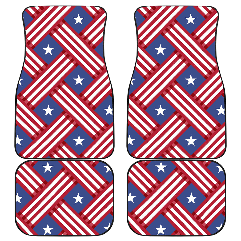 American flag Pattern Car Floor Mats Front Back