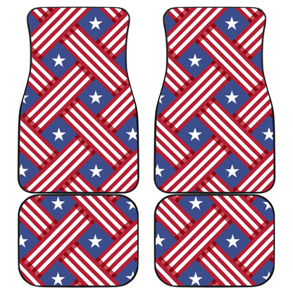 American flag Pattern Car Floor Mats Front Back