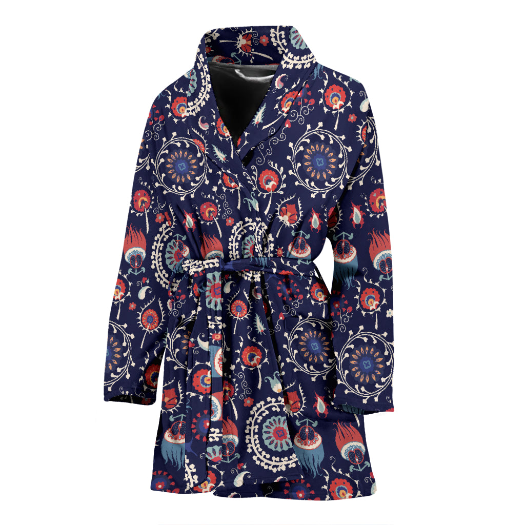 Suzani Print Design LKS305 Women Bathrobe