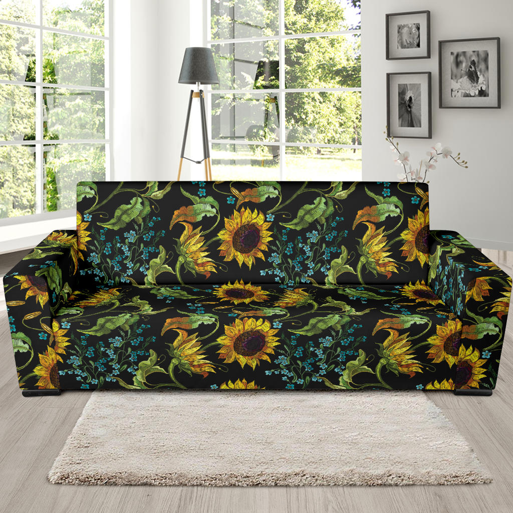 Sunflower Print Design LKS308 Sofa Slipcover