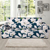 Amaryllis Pattern Print Design 01 Sofa Slipcover