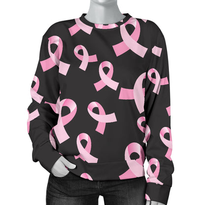 Breast Cancer Awareness Design Women Long Sleeve Sweatshirt