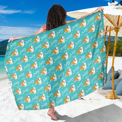 Bulldogs Pattern Print Design 05 Sarong Pareo Wrap