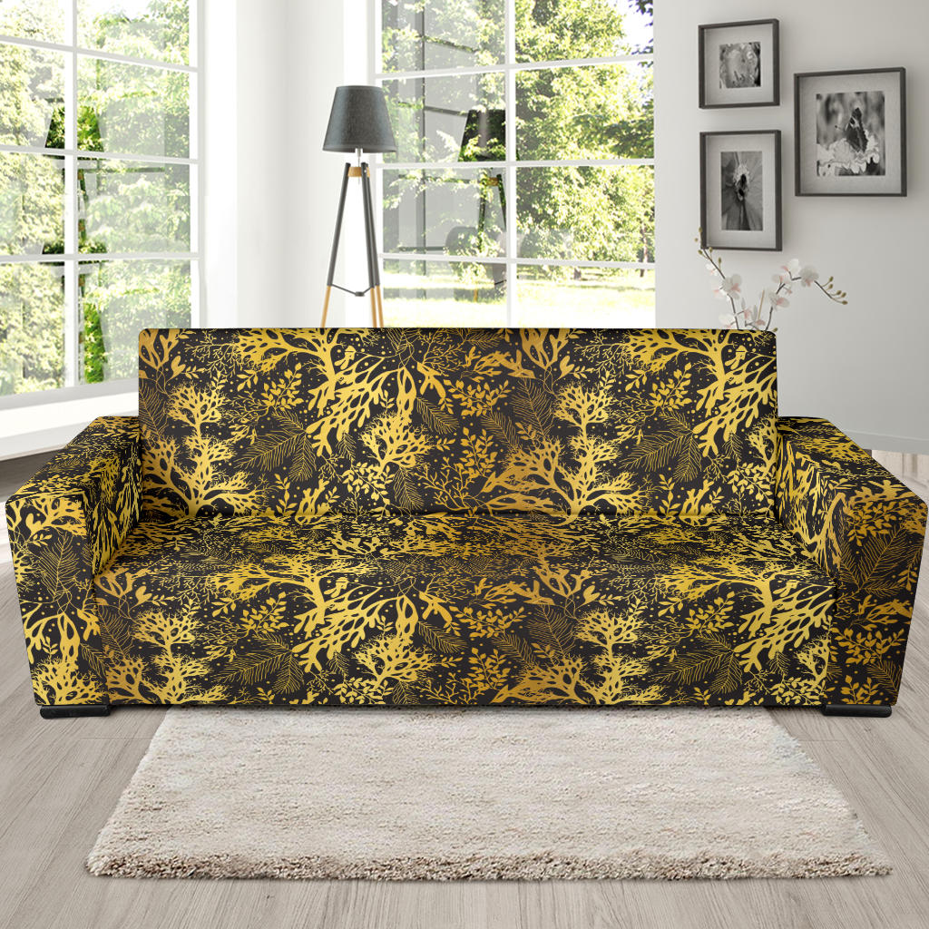 Seaweed Print Design LKS303 Sofa Slipcover