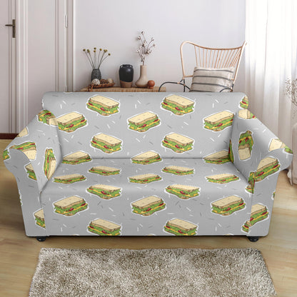 Sandwich Print Design LKS304 Loveseat Couch Slipcover
