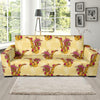 Saxophone Pattern Print Design 04 Sofa Slipcover