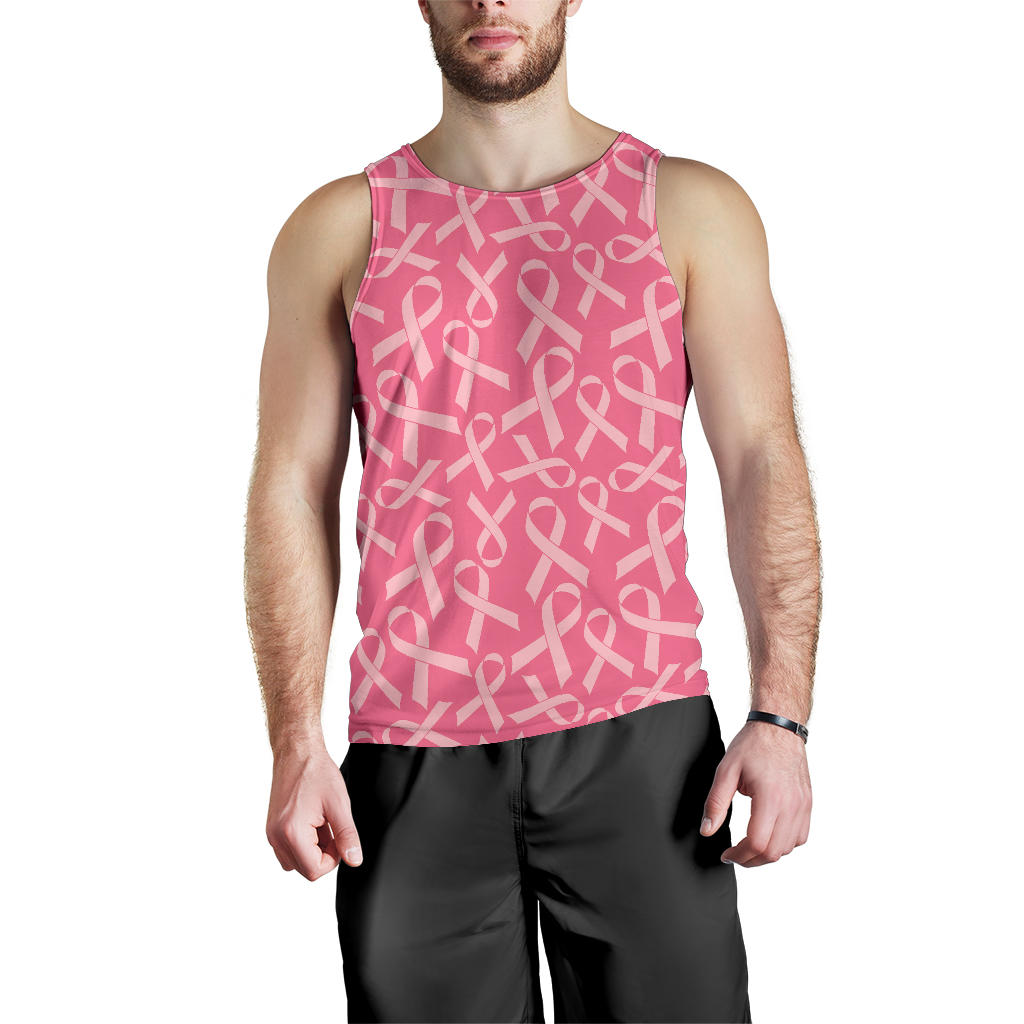 Breast Cancer Awareness Themed Men Tank Top