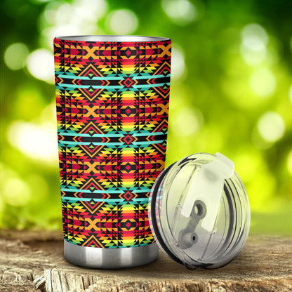 Kente Red Design African Print Tumbler
